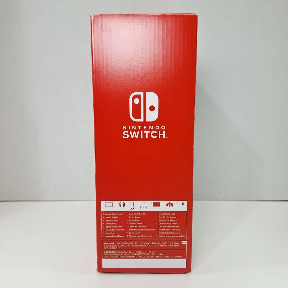 Nintendo Switch OLED White 64GB HEG-001 Empty Box & Packaging - No Game Console